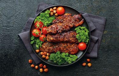 Grillfleisch Backlightfolie