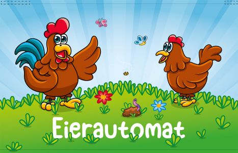 Eierautomat Backlightfolie